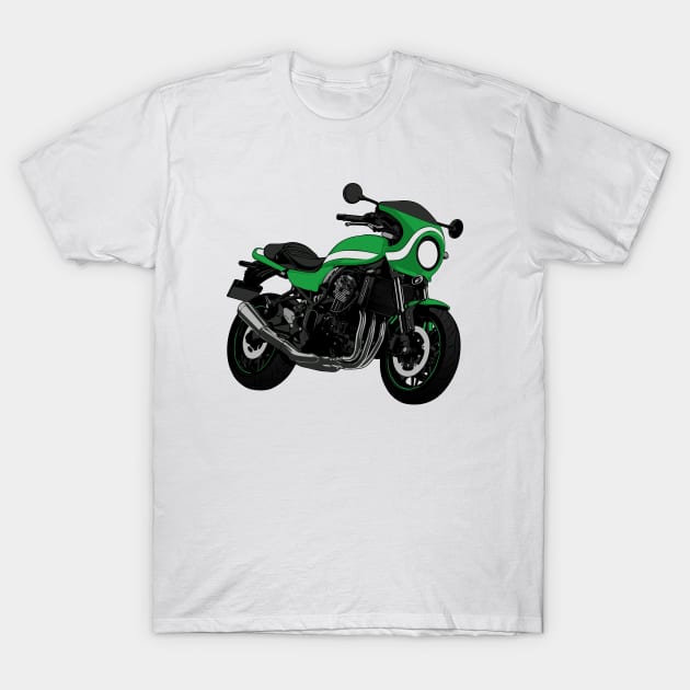 Z900RS Cafe Racer Illustration T-Shirt by KAM Std